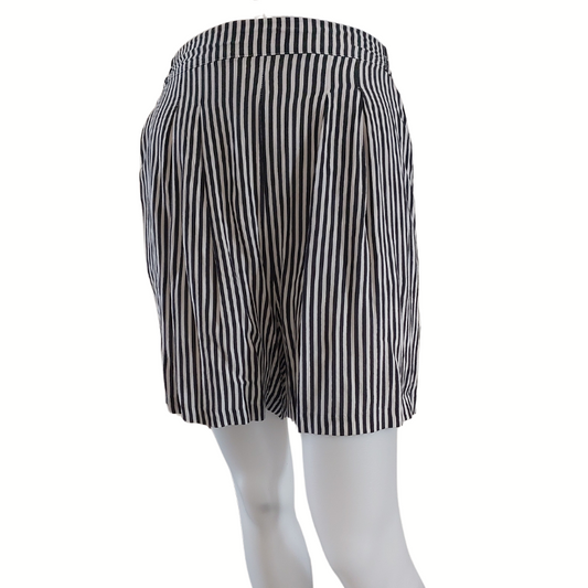 All About Eve striped viscose shorts, size 10