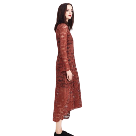 Curate caramel lace dress, size M 10-12