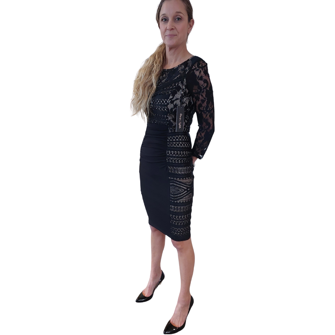 NEW Phase Eight black lace dress, size 10