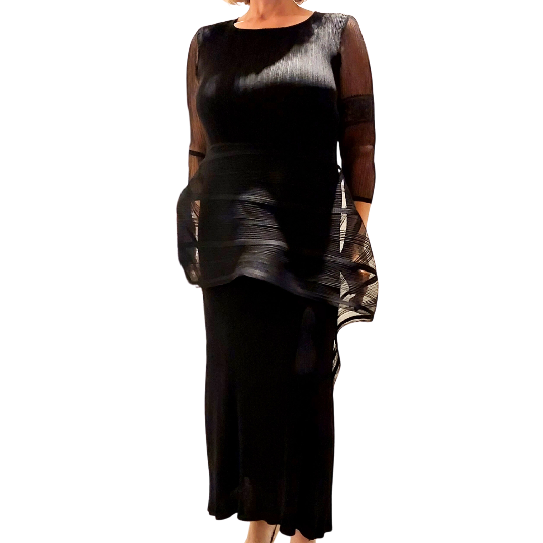Stunning black cocktail/formal dress, OSFM
