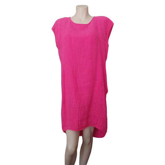 Repertoire pink 100% linen dress, size 10/12