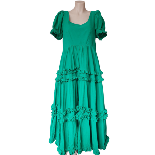 Trelise Cooper Spring green dress, size 8-HIRE