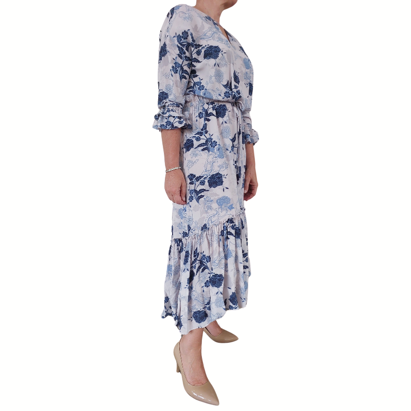 Loobies Story blue floral dress, size 10