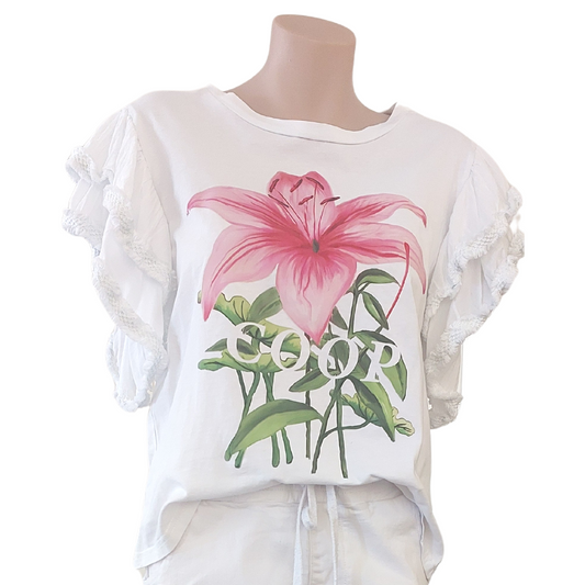 COOP lily white T Shirt, size S / 10