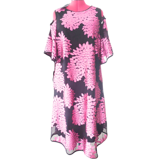 NEW TS pink floral dress, size XXS, 14