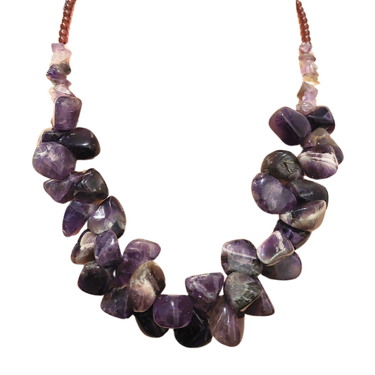 Amethyst stone necklace