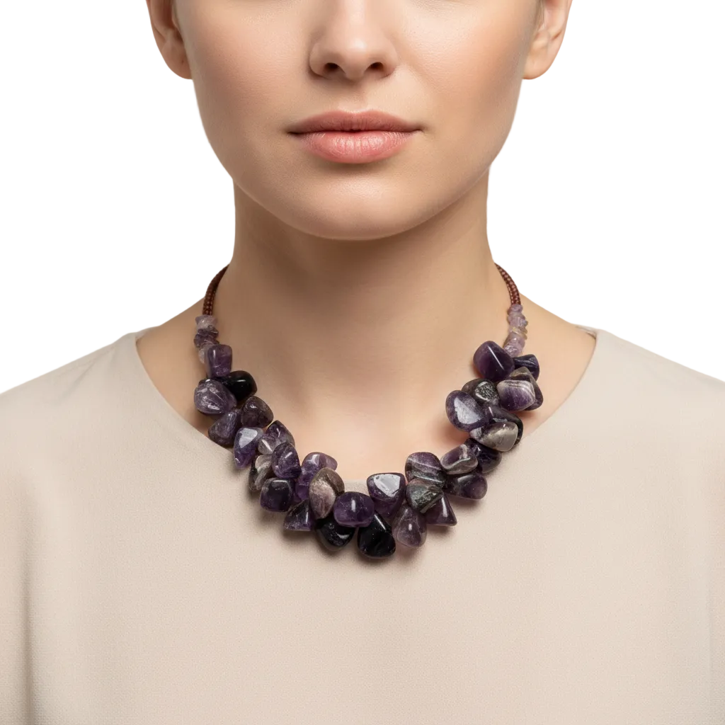 Amethyst stone necklace