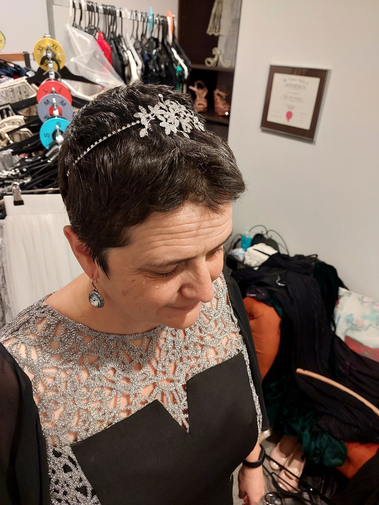 'Outrage' black formal/ball dress, 12/14, Retail $699, HIRE