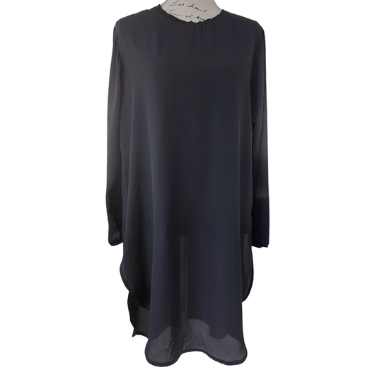 Golden black chiffon layering top size L/14