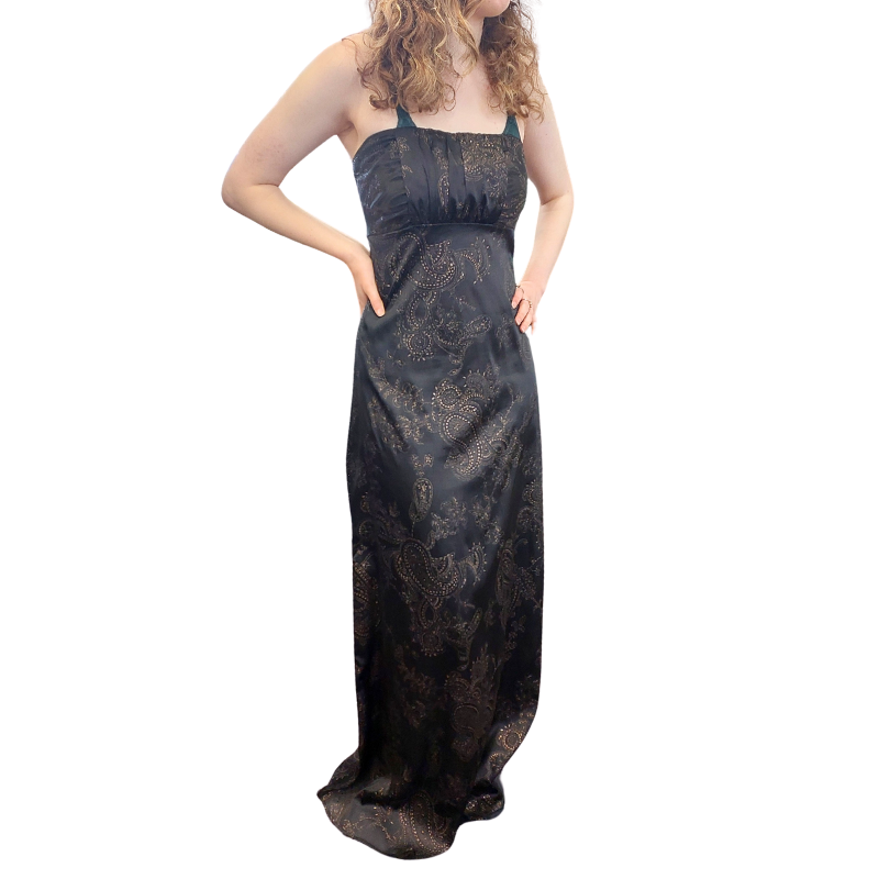 Silver Label black & gold ball/formal gown/dress, size 8