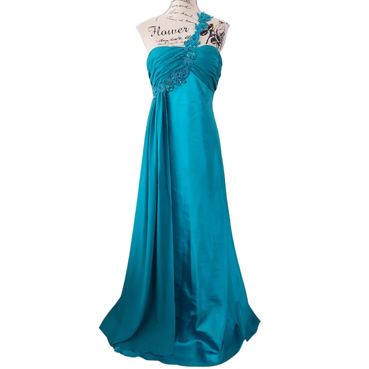 Stunning teal green formal/ball dress, size 10