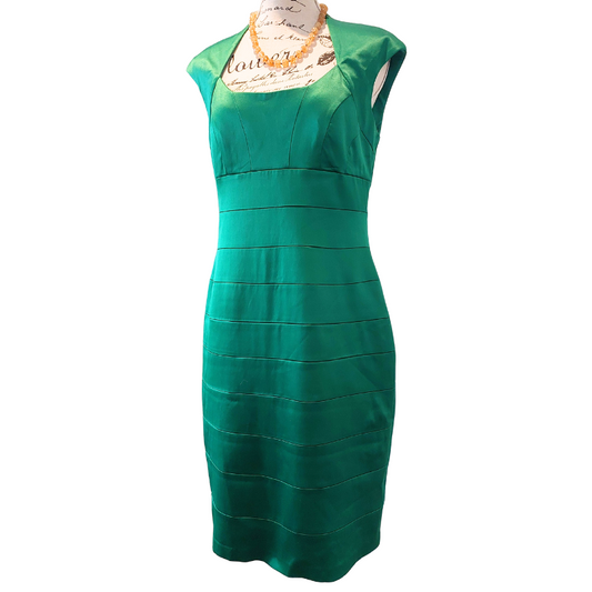 Sangria satin silk dress, size 12