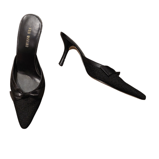 Ann Marino black heels, size 10