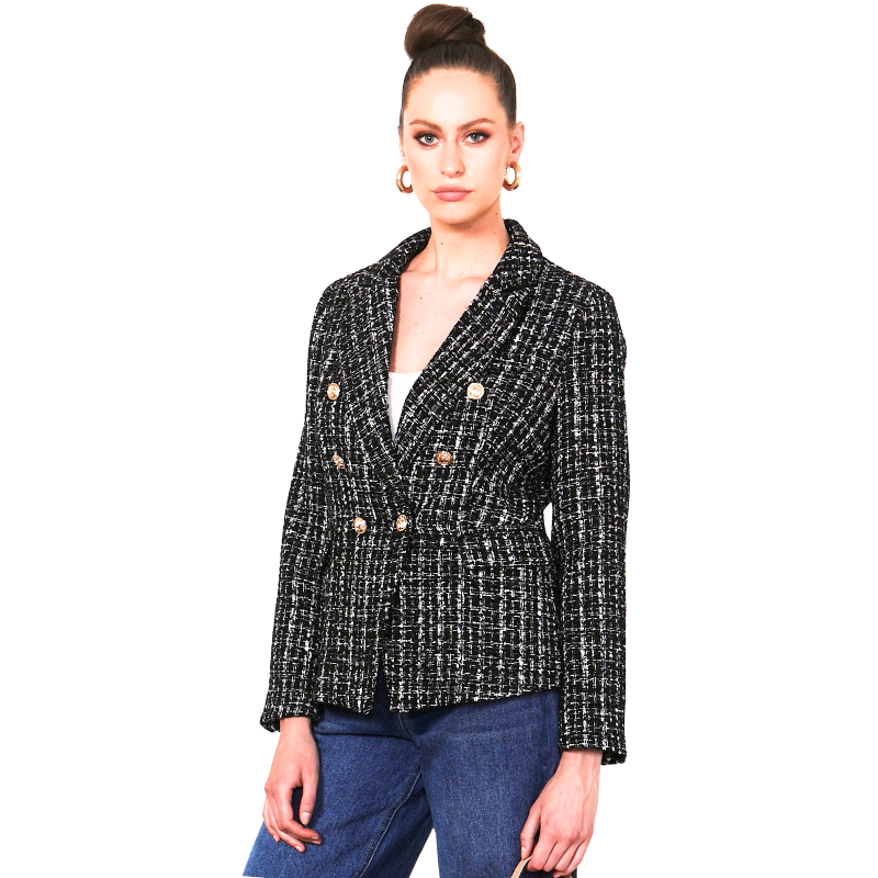 Fate & Becker black & white jacket, size 14