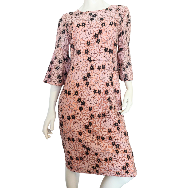Romance pink lace dress, size 12