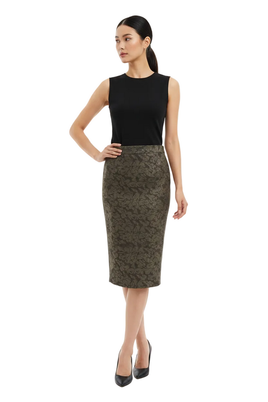 Siren green midi skirt, size 10