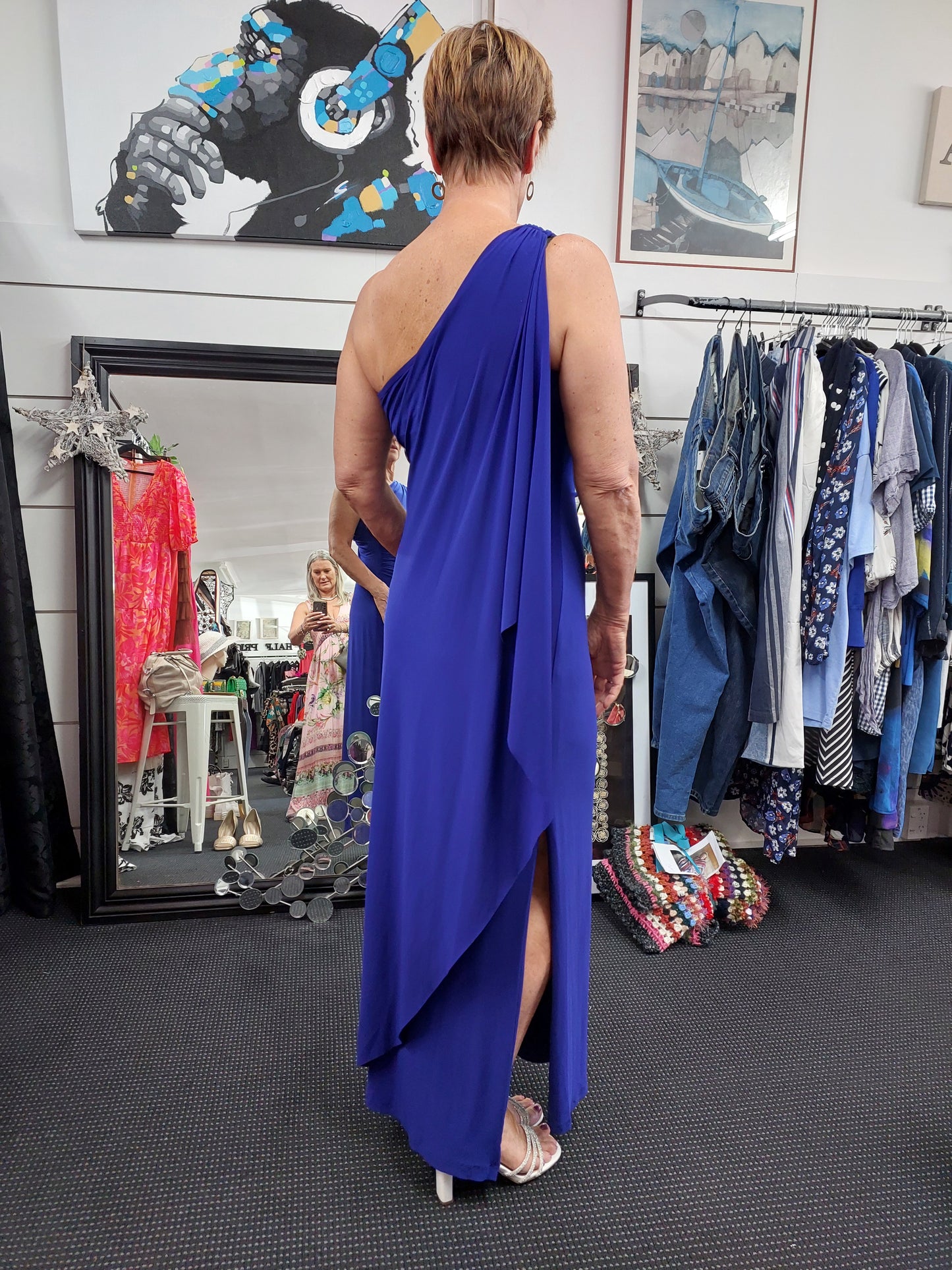 Ralph Lauren blue formal/ball dress, size 10