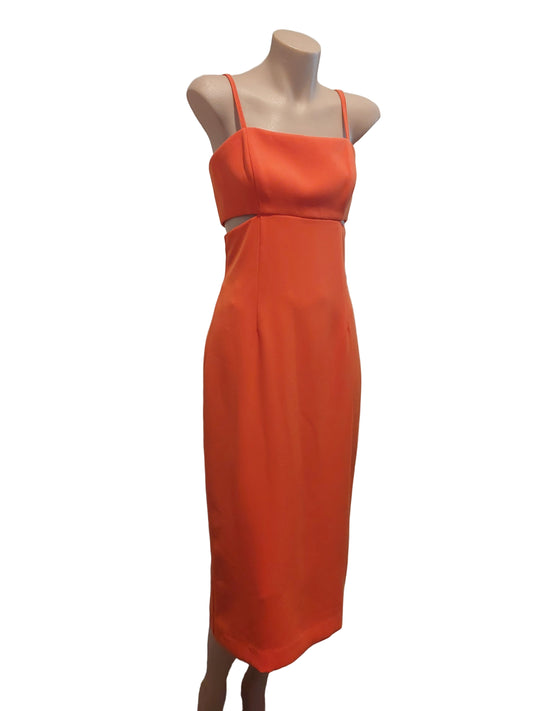 Cue orange formal dress, size 6