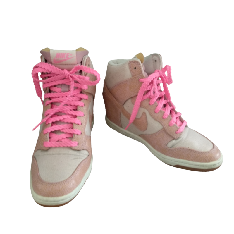 Pink fluero boot/sneakers, size 36/5