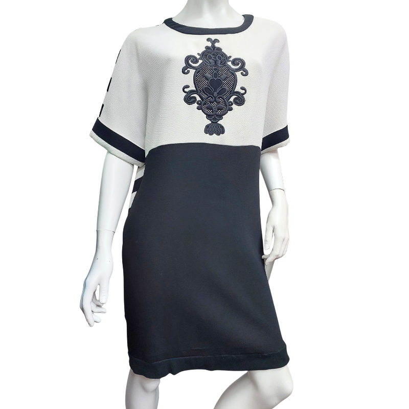 Cooper black & ivory dress, size 10