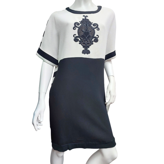 Cooper black & ivory dress, size 10