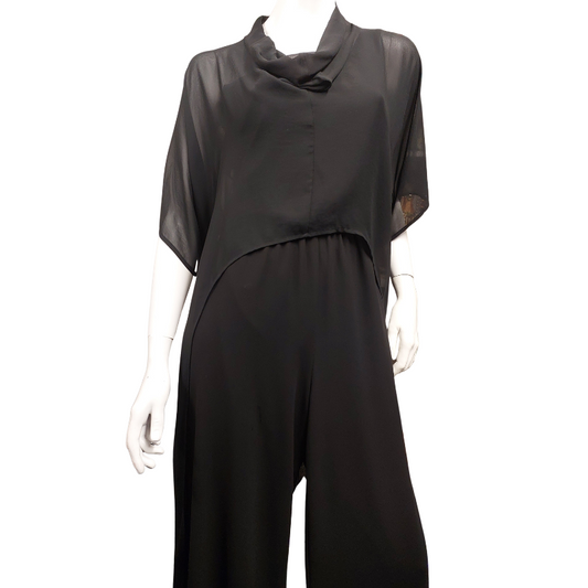 Tiffany Treloar black layering top size L 14-16