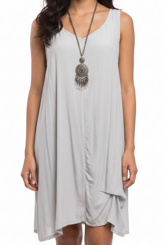 Chocolat grey slip dress, size 18