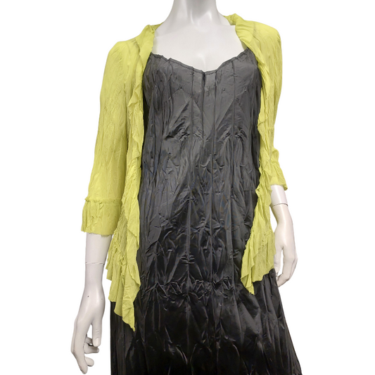 Chartreuse shrug, size 18