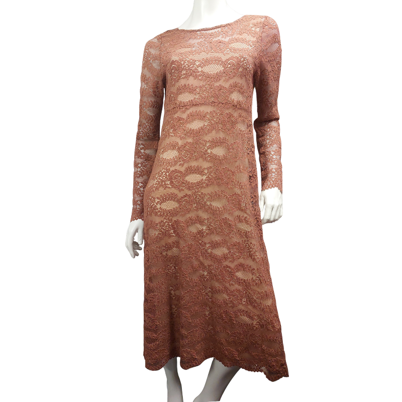 Curate caramel lace dress, size M 10-12