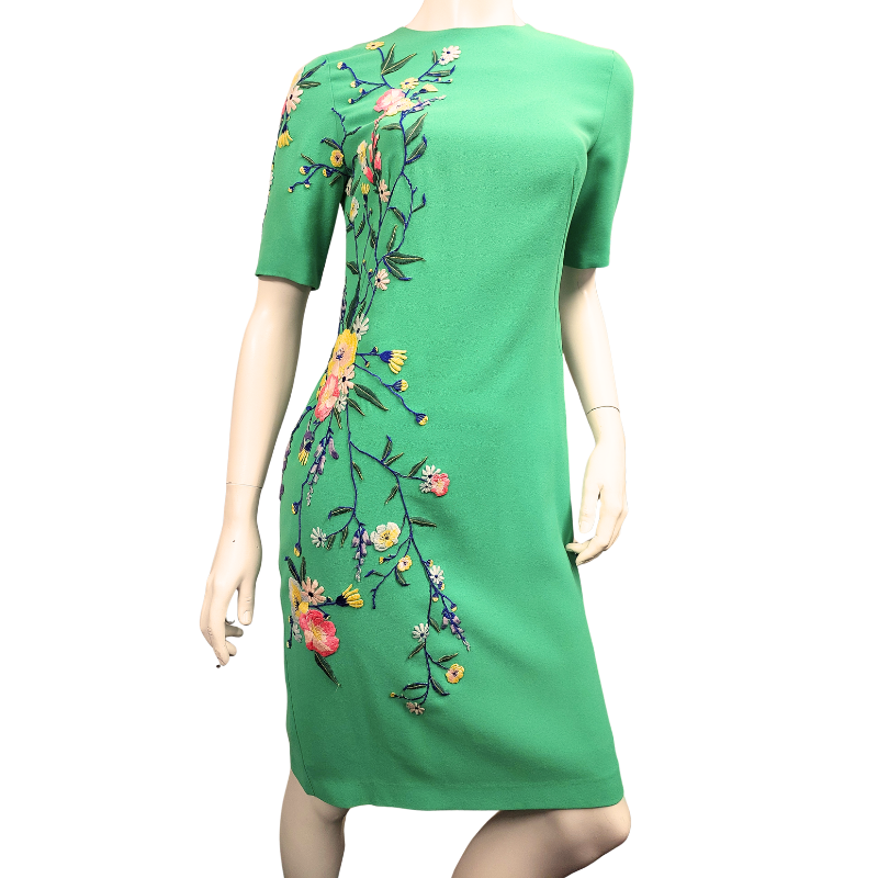 Trelise Cooper green floral dress, size 8-10