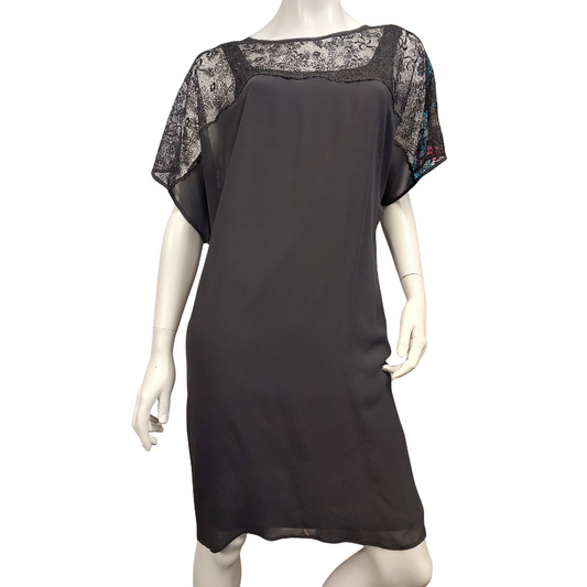 CHARMAINE REVERLEY NZ DESIGNER black dress, size 14