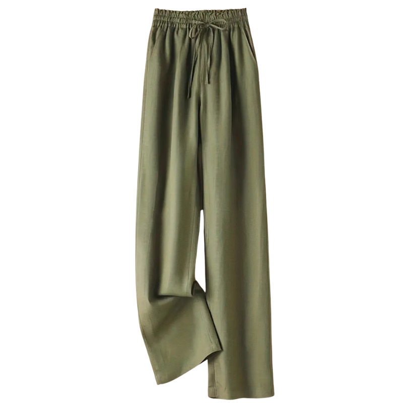 New blue viscose wide leg pants, size 8-14