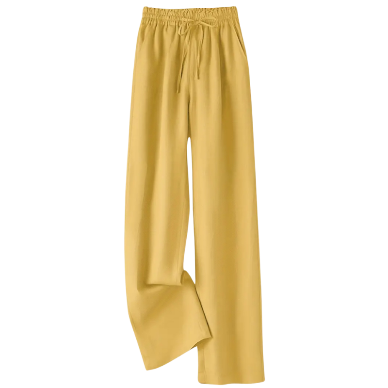 New blue viscose wide leg pants, size 8-14