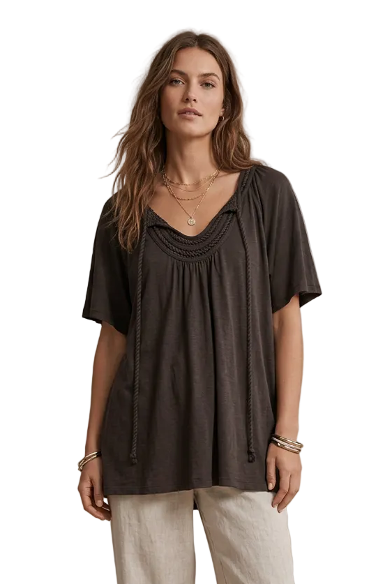 Country Road black cotton Summer top, size xs, 8-10