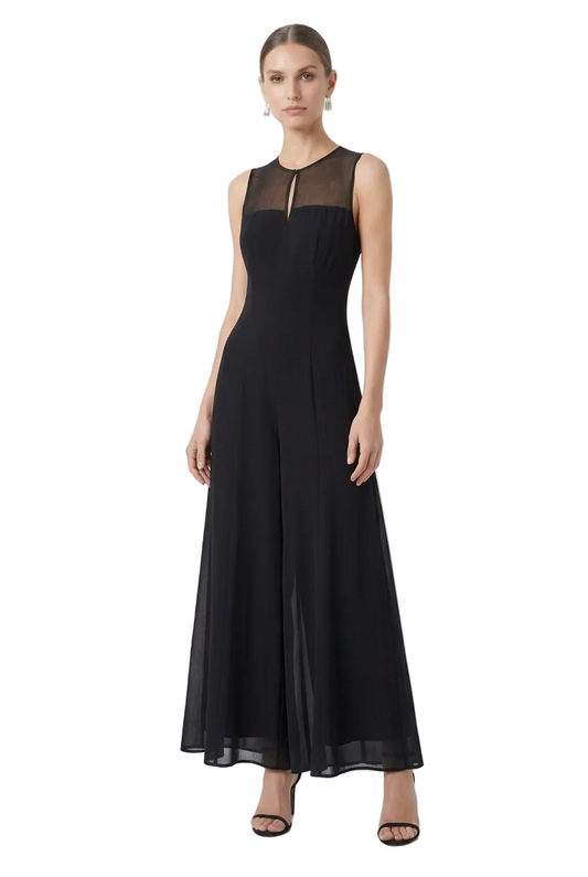 Madam Hawk black cropped jumpsuit, size 8