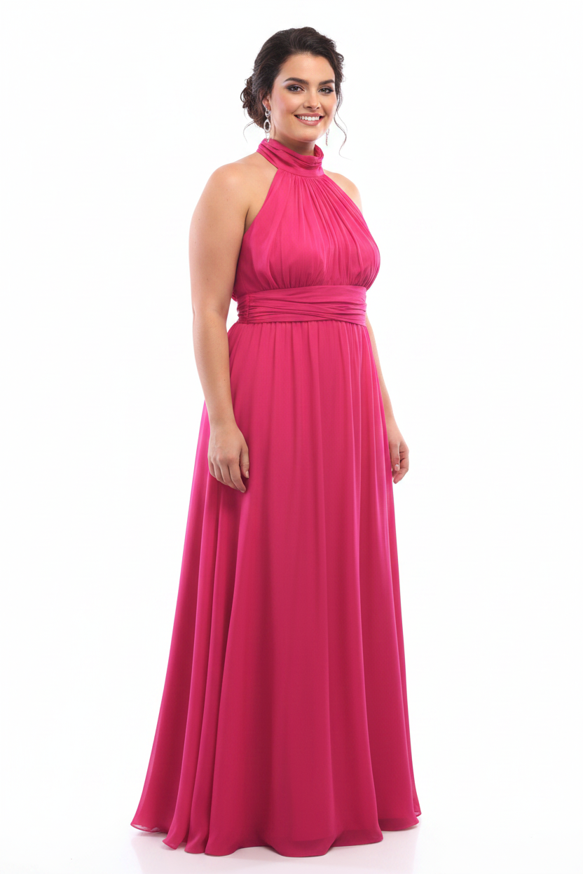 IMODA hot pink designer ball dress, size 20-22