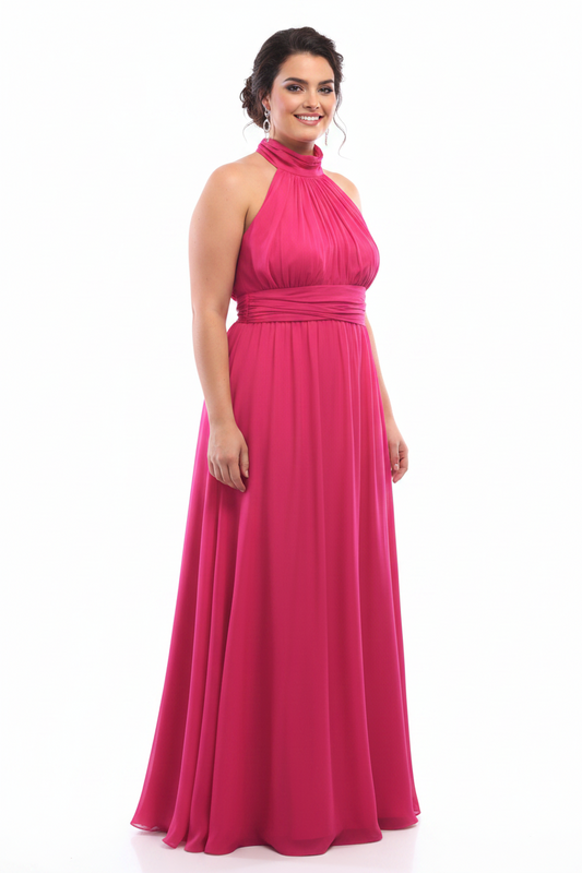 IMODA hot pink designer ball dress, size 20-22