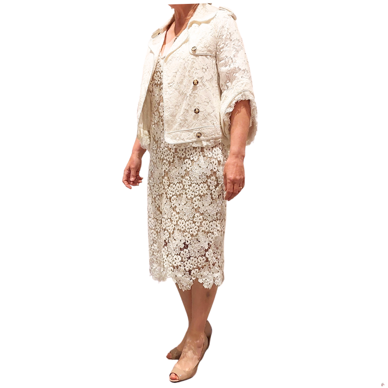 Atmosphere ivory lace formal dress, size 10-12-HIRE ONLY