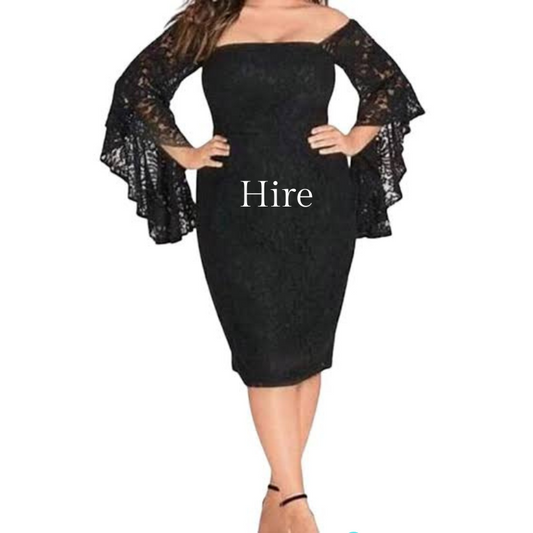 NEW Black lace cocktail/formal dress, size 20