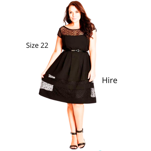 NEW black cocktail/formal dress, size 22