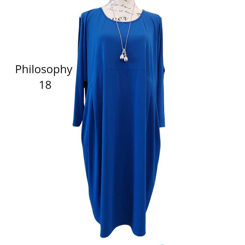 Philosophy blue dress, size 18