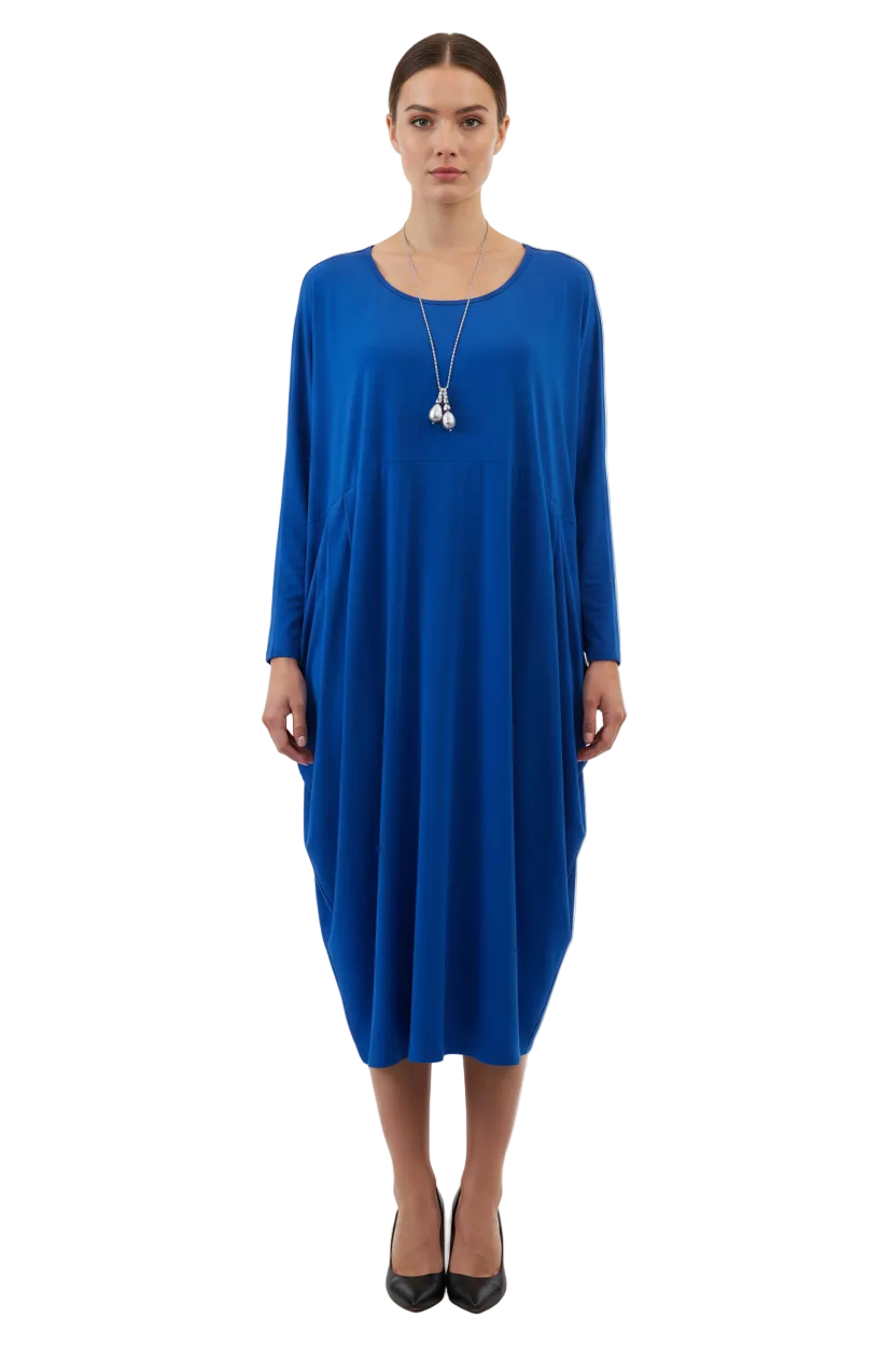Philosophy blue long sleeve dress, size 18