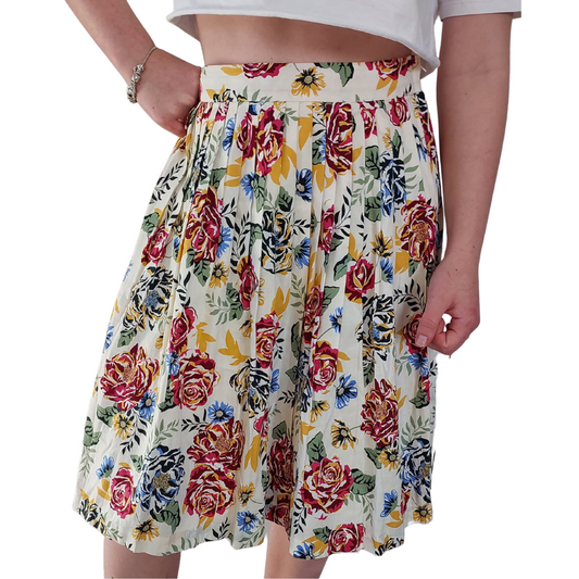 Revival cotton  floral skirt, size 8