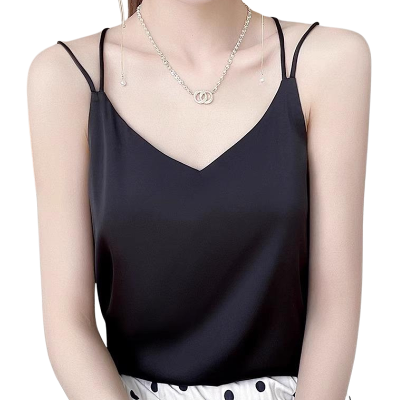 NEW satin silk champagne camisole size 14