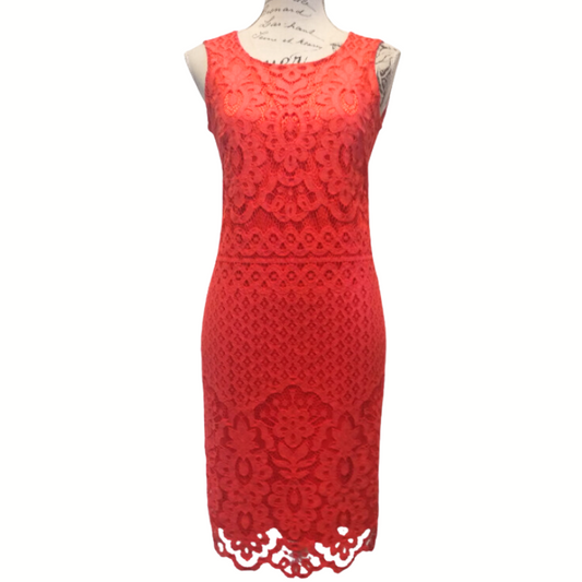 NEW Harlow orange lace dress, size 8, RETAIL $149