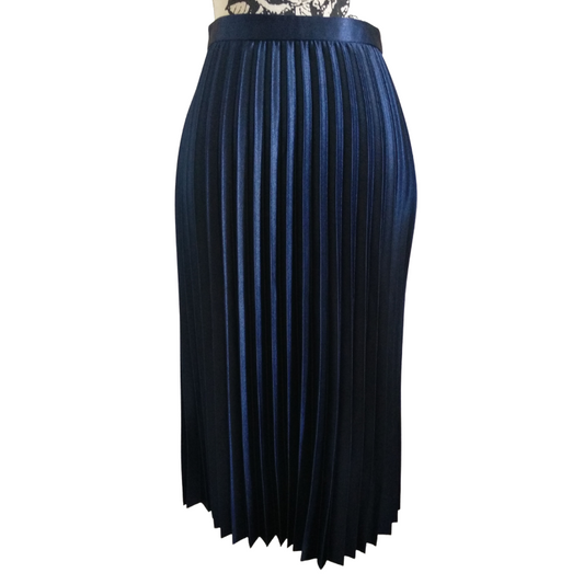 SALE Portmans navy pleated skirt, size 8