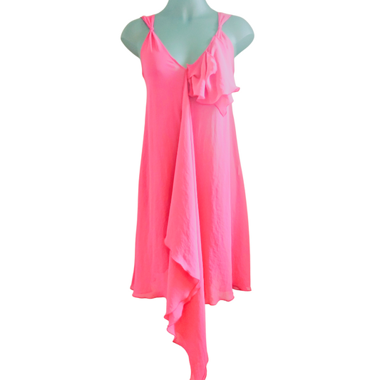 Repertoire pink chiffon dress size 8