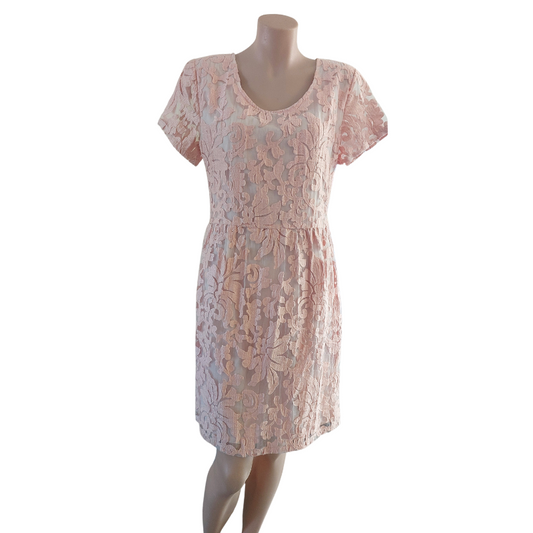 Augustine apricot lace dress, size XS/8