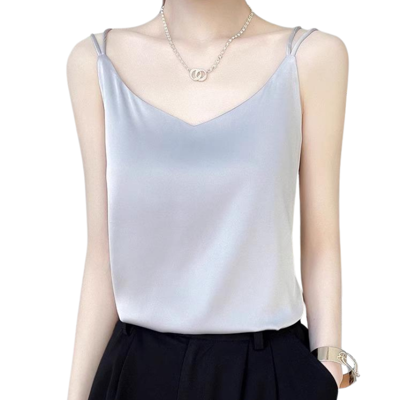 NEW satin silk champagne camisole size 14