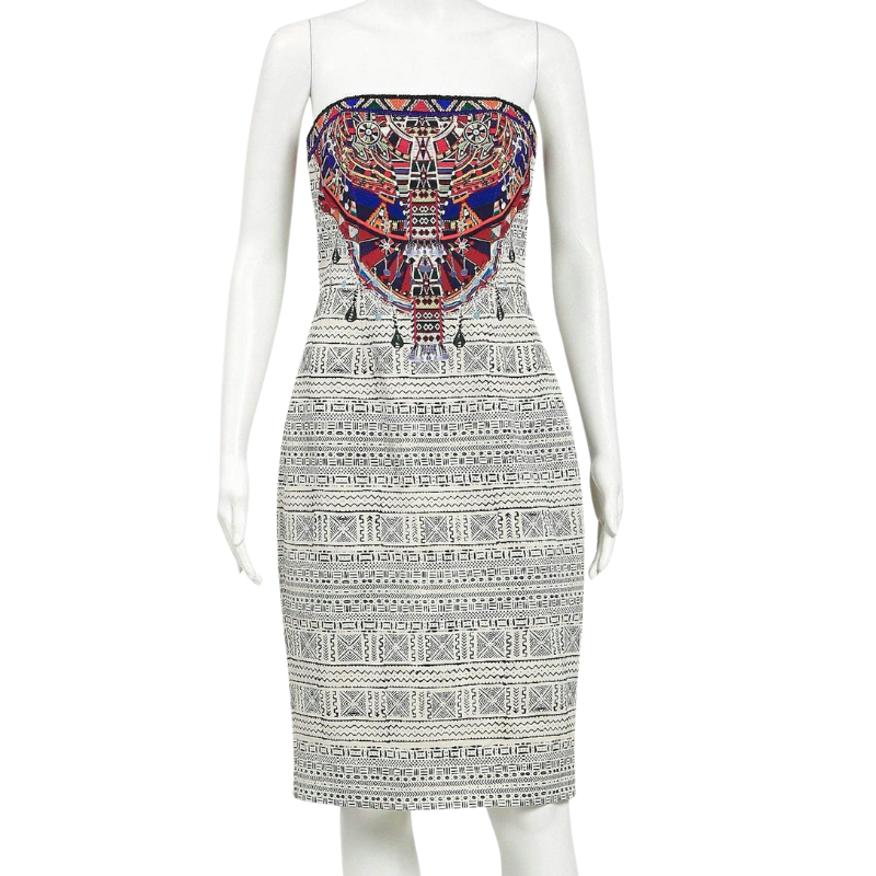 Camilla EmbroideredStrapless Dress, size 10-12